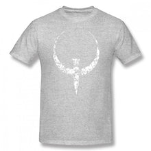 Load image into Gallery viewer, Quake T Shirt Quake White T-Shirt Graphic 100% Cotton Tee Shirt Men Short Sleeve Classic Cute Tshirt