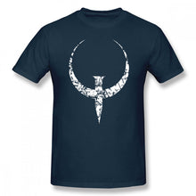 Load image into Gallery viewer, Quake T Shirt Quake White T-Shirt Graphic 100% Cotton Tee Shirt Men Short Sleeve Classic Cute Tshirt